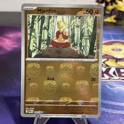 Pokemon TCG Mienfoo White Flare 052/086 Masterball NM English Pack Fresh - Image 1