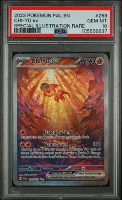 2023 POKEMON PAL EN-PALDEA EVOLVED SPECIAL ILLUSTRATION RARE CHI-YU EX PSA 10 - Image 1