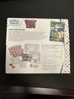 EMPTY Pokemon 151 ETB Elite Trainer Box w accessories No Booster Packs No Promo - Image 3