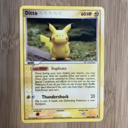 2005 Pokemon Ditto 63/113 (Pikachu) - Delta Species - Vintage Reverse Holo Rare - Image 3