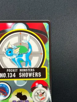 [NM] Vaporeon Pokemon Bandai Sealdass Japanese No.134 1997 24D24 - Image 5