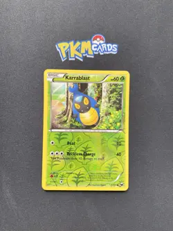 Pokemon TCG Karrablast Dark Explorers 9/108 Reverse Holo LP. - Image 1