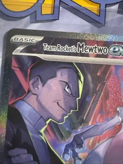Pokemon Team Rockets Mewtwo EX Card 231/182 Destined Rivals English Edition - Image 2