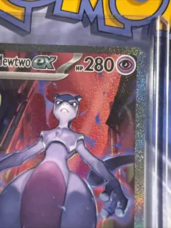 Pokemon Team Rockets Mewtwo EX Card 231/182 Destined Rivals English Edition - Image 3