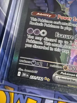 Pokemon Team Rockets Mewtwo EX Card 231/182 Destined Rivals English Edition - Image 5