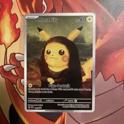 Mona Pika (Pikachu) Pokemon x Van Gogh Black Star Promo ACG Art Card - Image 1