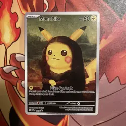 Mona Pika (Pikachu) Pokemon x Van Gogh Black Star Promo ACG Art Card - Image 2