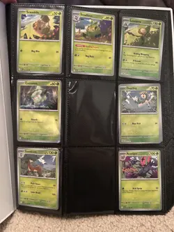 Pokemon White Flare Binder With Cards Common, Reverse holo & Holo! Not Full Set - Image 2