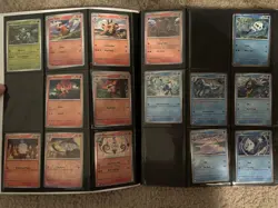 Pokemon White Flare Binder With Cards Common, Reverse holo & Holo! Not Full Set - Image 3