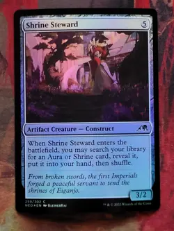 MTG Card : Shrine Steward (Kamigawa: Neon Dynasty ) FOIL - Image 1