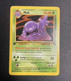 Muk | 28/62 | 1st Edition | Fossil | Pokemon Card | NM - Image 1