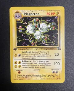 Magneton | 26/62 | Fossil | Non Holo Rare | Pokemon Card | NM - Image 1
