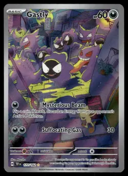 Pokemon Cards Gastly 177/162 Temporal Forces Illustration Rare NM - Image 1