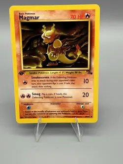 Magmar 39/62 - 1st Edition - Fossil Pokemon Card - LP Uncommon - Image 1