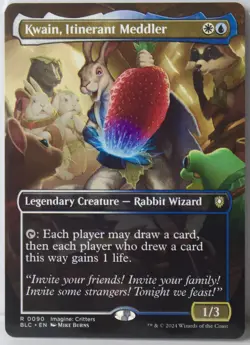 Kwain, Itinerant Meddler [New, Near Mint] Borderless {Bloomburrow: Commander} - Image 1