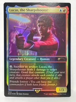 MTG Secret Lair Stranger Things Lucas, the Sharpshooter Foil #344 - Image 1