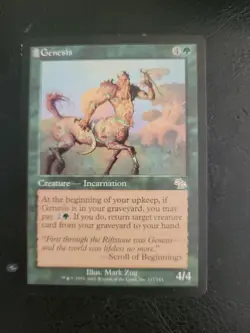 MTG Genesis English Judgment Magic The Gathering Green Rare LP - Image 1