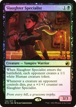 MTG FOIL Slaughter Specialist - Innistrad: Midnight Hunt #122 - Image 1