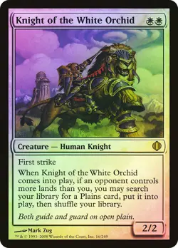 MTG FOIL Knight of the White Orchid - Shards of Alara #016 - Image 1