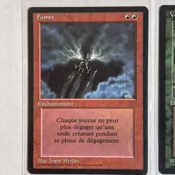 6 French Revised Foreign Black Border Mtg Lot, Smoke, Wild growth, Tsunami - Image 2