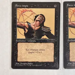 6 French Revised Foreign Black Border Mtg Lot, Smoke, Wild growth, Tsunami - Image 5