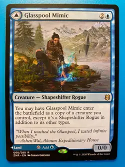 MTG 1x Glasspool Mimic Shore 60 Zendikar Rising Magic the Gathering x1 NM - Image 1