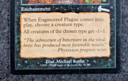 Engineered Plague Magic the Gathering Urza’s Legacy NM Never Played MTG(DS3D1K1) - Image 5