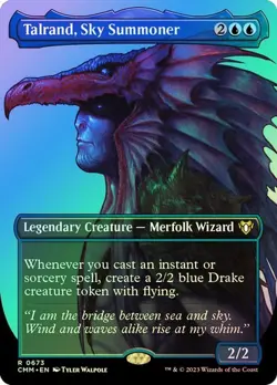 Talrand, Sky Summoner FOIL BORDERLESS - 0673 - Rare - Commander Masters CMM MTG - Image 1