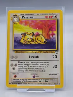 Pokemon TCG Persian Base Set 2 56/130 Regular Unlimited Uncommon - Image 1