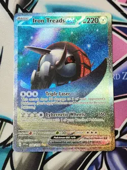 POKEMON Iron Treads ex 248/198 Scarlet & Violet Base Special Illustration Rare - Image 1