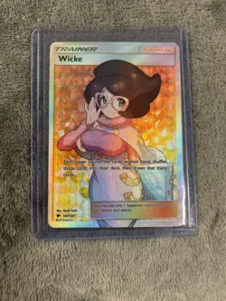 Pokemon Wicke Full Art Ultra Rare Trainer Holo 147/147 Sm-Burning Shadows - Image 1