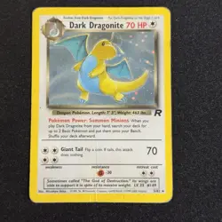 Dark Dragonite 5/82 Holo Rare Team Rocket Unlimited 2000 WOTC Pokemon English - Image 1