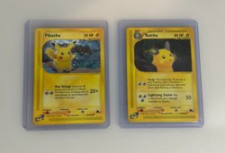 Pokemon 2003 Pikachu 84/144 w/ Pink Dot ERROR and Raichu 27/144 skyridge WOTC - Image 1