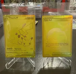 Pokemon Celebrations Pikachu V & PokeBall Gold Promos SEALED SWSH 145 & 146 - Image 1