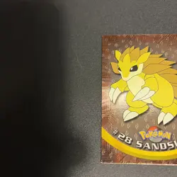 2000 Topps Pokemon TV Animation Foil #28 Sandslash - Image 3