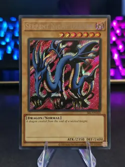 Serpent Night Dragon SRL-EN103 Secret Rare (25th Anniversary Edition) Unlimited - Image 1