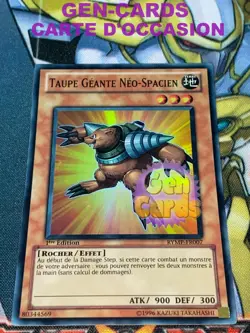 CARTE Yu Gi Oh TAUPE GEANTE NEO-SPACIEN RYMP-FR007 1ere edition - Image 1