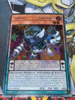 CARTE Yu Gi Oh SYNCHRONIQUE AUX YEUX IMPAIRS POTARTISTE BLLR-FR004 1ere edition - Image 1