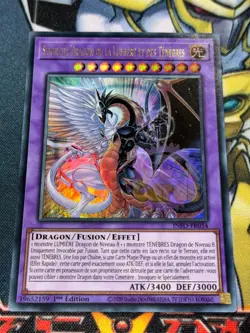CARTE Yu Gi Oh SEIGNEUR DRAGON DE LA LUMIERE ET DES TENEBRES INFO-FR034 1ere edi - Image 1