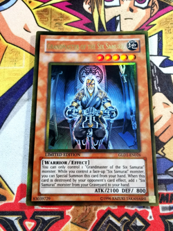 Grandmaster of the Six Samurai gld1-en026 Ltd Ed (VLP) Gold Rare Yu-Gi-Oh! - Image 1