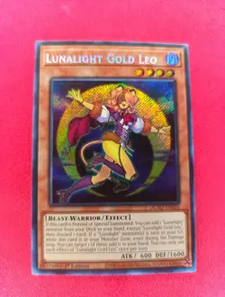 Yugioh! Lunalight Gold Leo DUAD-EN005 Secret Rare 1st Edition NM - Image 1