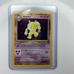 Hypno Fossil Holo Card 8/62 Unlimited Rare Near Mint LP NM Pokemon TCG - Image 1