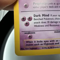 Hypno Fossil Holo Card 8/62 Unlimited Rare Near Mint LP NM Pokemon TCG - Image 5