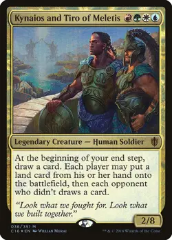 Kynaios and Tiro of Meletis FOIL Commander 2016 HEAVILY PLD CARD ABUGames - Image 1