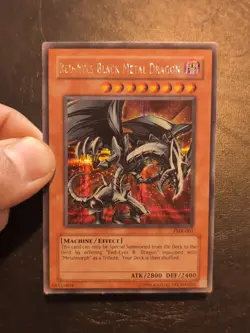 Yu-Gi-Oh! PRISMATIC SECRET CARD RED-EYES BLACK METAL DRAGON FMR-001 MP - Image 3