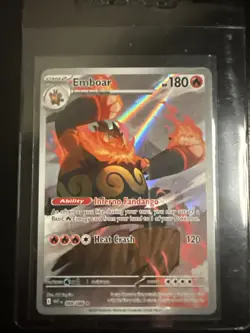 Pokemon TCG Emboar Full Art Sv: White Flare English Card 098/086 - Image 1