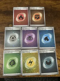 Pokemon Scarlet Violet 151 Holo Galaxy Energy Lot Of 8 Cards NM/MT - Swirls - Image 1