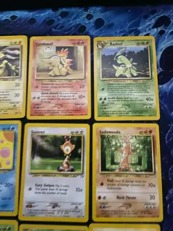 Pokemon Vintage Neo Genesis 21 Card Lot Murkrow Clefairy Bayleef Cyndquil NM/LP! - Image 3