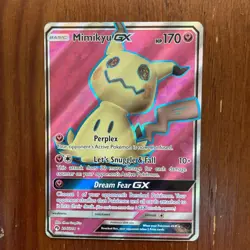 Pokemon TCG 7 GX Full Art Card Lot - Mimikyu, Snorlax, Garchomp & Giratia - Image 3