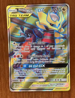 Pokemon TCG 7 GX Full Art Card Lot - Mimikyu, Snorlax, Garchomp & Giratia - Image 5